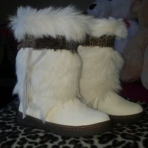 BearPaw Kola Fur Feather Boots